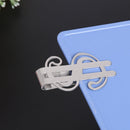 Stainless Steel Dollar Wallet Clip Fashion Simple Name Card Clips Holder