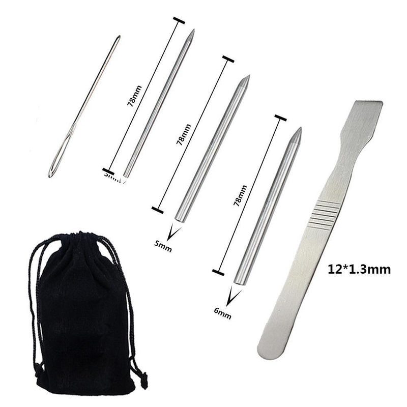 Stainless Steel 550 Paracord Bracelet Weaving Stitching Needle (B 6pcs)