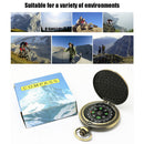 Portable Metal Retro Pocket Watch Compass Outdoor Navigation Flip Compasses