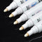 White Highlighter Marker Pens Thin Waterproof Car Tyre Painting Permanent F2X7