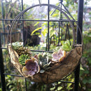 Home Decor Indoors Succulent Pot Moon Shape Hanging Planter Holder Flower Pots