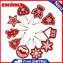 10pcs Single-side Special Shape Diamond Painting Handmade Christmas Tree Pendant