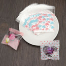 Wedding Favors Plastic Cookie Pocket Candy Bag Cute Bow Design Self-Adhesive