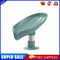 Leaf Shape Soap Box Drain Stand Suction Cup Punch-free Holder (Short Green)
