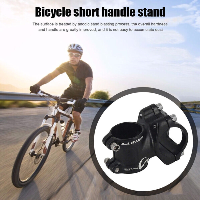 Aluminum Alloy MTB Stem Short Stem for Mountain Bike (Black 31.8mm 35mm) Newly