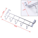 Stainless Steel Bathroom Kitchen Organizer Hanger Hooks with 5-Hook