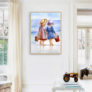 Little Girl 5D DIY Diamond Painting Full Round Drill Rhinestones Pictures Newly