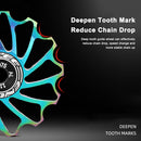 ENLEE 11T/13T Road Bicycle Rear Derailleur MTB Guide Wheel (Dazzling 11T) Newly