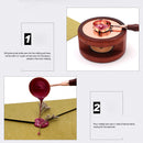 Retro DIY Seal Stamp Scrapbooking Envelope Decor Plant Flower Sealing Wax Sta