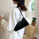 Women Retro Leather Handbag Pure Color Purse Lady Travel Shoulder Shopping Bag