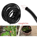 Watering Hose 5/3mm Garden Greenhouses Plant Irrigation Drip Pipe (5m)