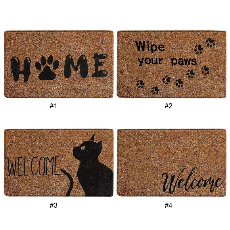 5pcs 40x60cm Cute Animal Letter Entrance Rugs Non-Slip (4)