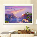 5D Sunset Dolphins Diamond Painting Embroidery DIY Cross Stitch Home Decor