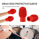 2pcs Drum Stick Practice Tips Drum Mute Portable Silicone Sleeve Mute Dampe