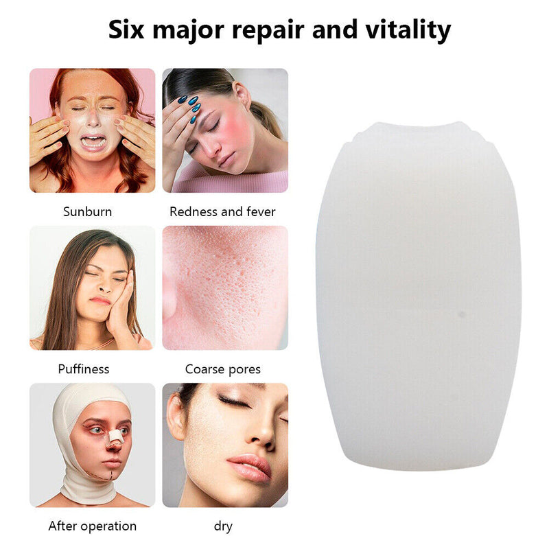 Silicone Ice Ball Face Massager Skin Care Lifting Contouring Tools (White) Newly