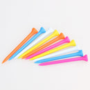 100pcs/set 80mm Mixed Color Plastic Golf Ball Tee Golf Holder Training Aid Newly