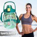 1300ml Drinking Water Bottle Big Belly Water Jug Cup Sports Bottle (Green)