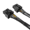 Graphics Card 8Pin to Dual 8Pin (6+2) GPU Power Cable for BTC Mining Motherboard