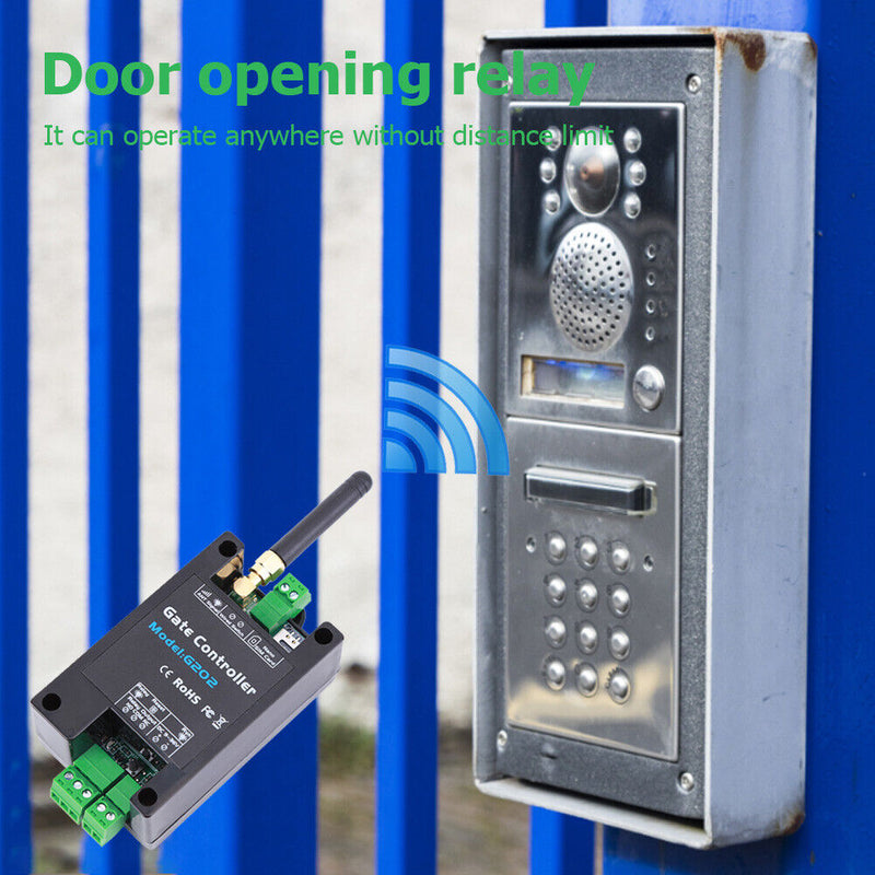 2G Wireless Door Access Remote Control GSM Gate Door Opener Relay Switch