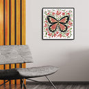 Partial Embroidery Cross Stitch Set Needlework Kit 14CT Butterfly Artwork