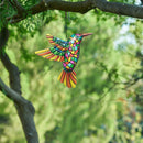 4 Pack Metal Hummingbird Wall Decor Hanging Wall Art Sculpture Decorations