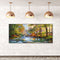 River in Forest Oil Paint By Numbers DIY Handpainted on Canvas Wall Art Pictu