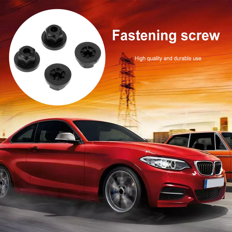 10pcs Car Body Nut Flange Clip Black for E30 E32 E34 E36 K60 1E32 7 Series
