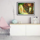 5D DIY Diamond Painting Old Wooden House Corridor Kits Full Round Drill Crafts
