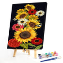 Sunflower Oil Paint By Numbers Kits Canvas Picture DIY Home Decoration Gifts