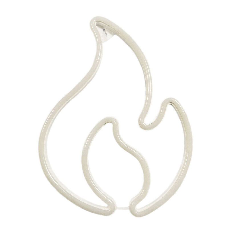 Fire Flame Neon Sign Light LED Hanging Wall Night Lamp Home Decor (Yellow) Newly