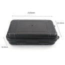 Outdoor Waterproof Sealed Box Shockproof EDC Tools Storage Case (Black XL)