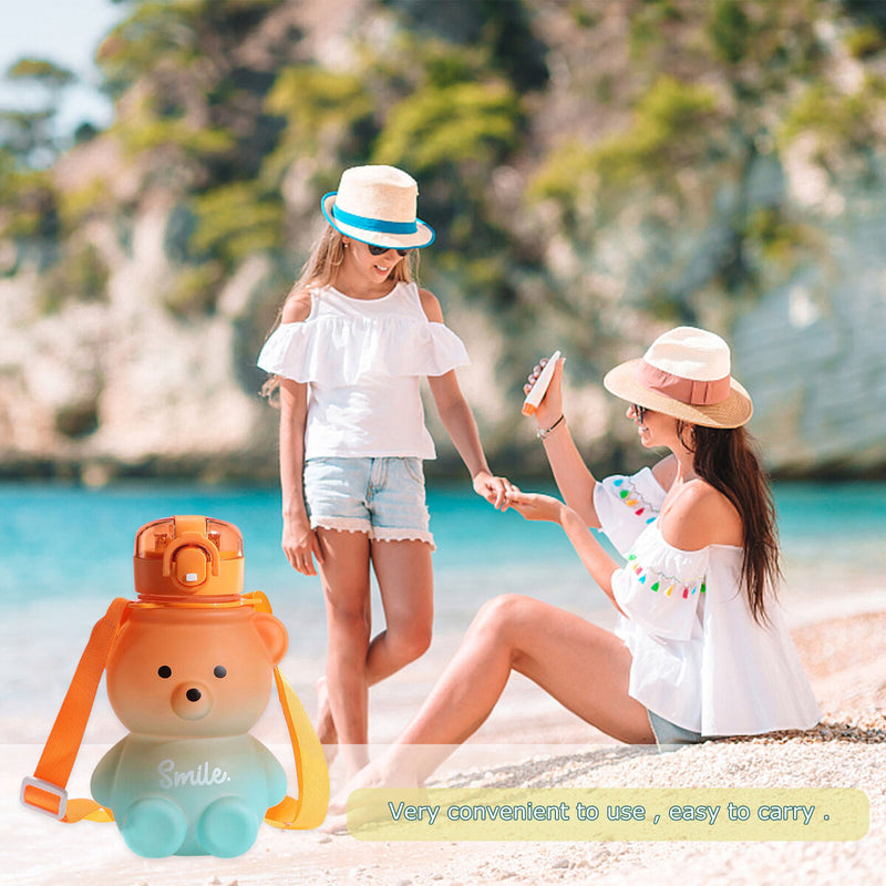 #A Plastic Cup Eye-catching Large-Capacity Straw Cup 800ml Leak-proof Waterproof