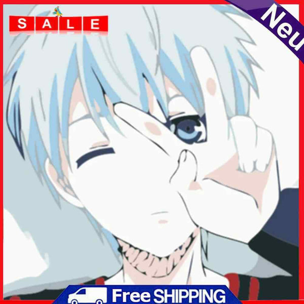 Boy Cartoon Canvas Digital Oil Painting Frameless Painted by Number Home Picture