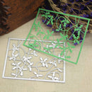 Retangle Leaves DIY Metal-Metal Cutting The Embroidery Stencil Scrapbo