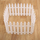 Courtyard Garden Guardrail Decorative Barrier White PVC Christmas Tree Fence