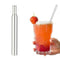 Portable Telescopic Drinking Straw Steel Cleaning Brush W4M5 Straw U2B3