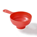 Silicone Folding Retractable Wide Mouth Funnel Liquid Fill Dispenser (Red)