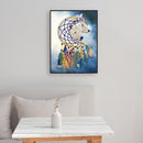 5D DIY Special Shaped Diamond Painting Wolf Embroidery Mosaic Kit Bedroom Decor