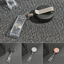 ID Name Card Anti-Lost Clip Metal Key Ring Retractable Badge Holder Lanyards