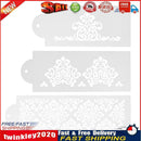 3X Lace Flower Cake Cookie Fondant Side Baking Stencil Wedding Decor Tool Newly