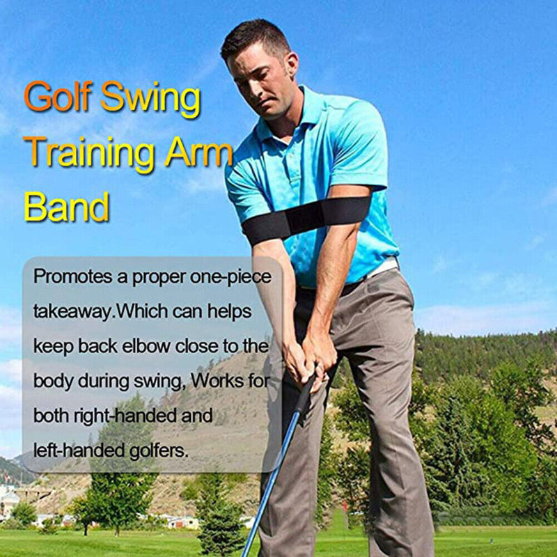Golf Correction Belt Golf Swing Trainer Elastic Arm Band Alignment Training
