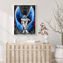 Blue Wings Angel Oil Paint By Numbers Drawing DIY Home Decoration Gift No Frame