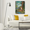 Painting By Numbers Kit DIY Animal World Hand Painted Canvas Oil Art Pictur