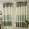 4pcs Strip Shading Curtain Bedroom Living Room Semi Blackout Purdah(Purple)