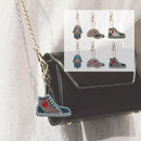 6pcs Cartoon DIY Diamond Painting Keychain Full Mosaic Cross Stitch Keyring Kits