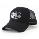 Adjustable Fish Baseball Cap Fisherman Trucker Hat for Women Men (Black)