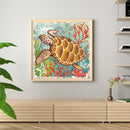 Handmade Sea Turtle 5D DIY Full Round Drill Drawing Kit Diamond Painting Craft