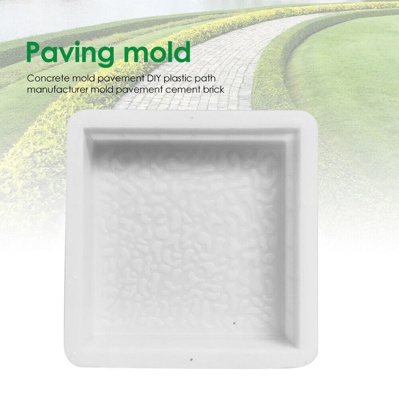 Reusable Garden Road Mold DIY Manually Paving Concrete Cement Brick Mould Newly