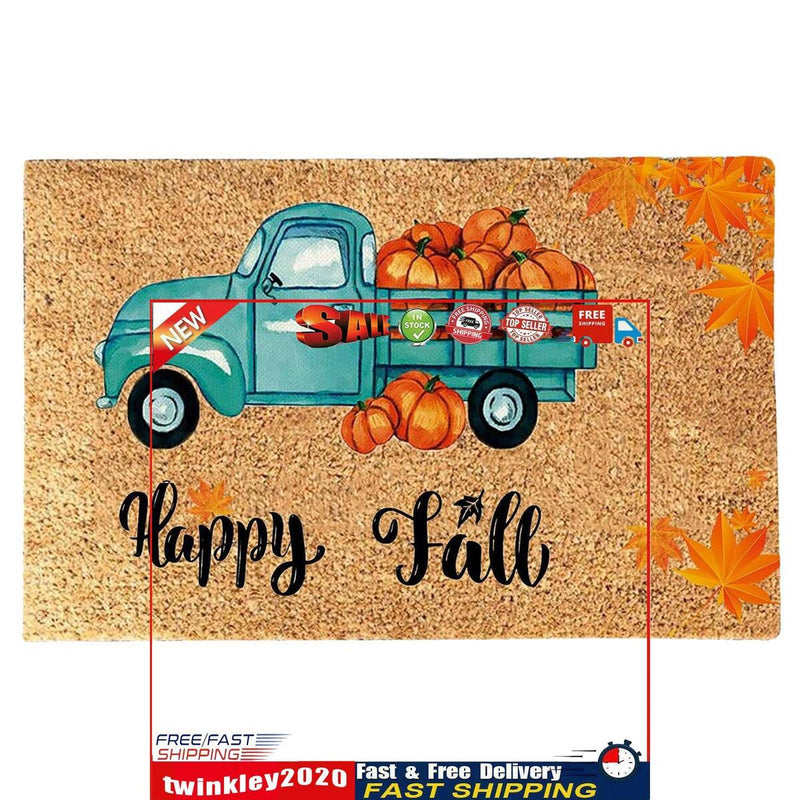 Thanksgiving Doormat Non Slip Bath Mat Non-Fading Non-Shedding (1) Newly