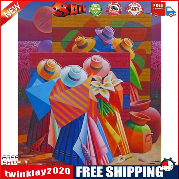 Beach People No Frame Pictures By Number DIY Arts Digital Coding Oil Paint